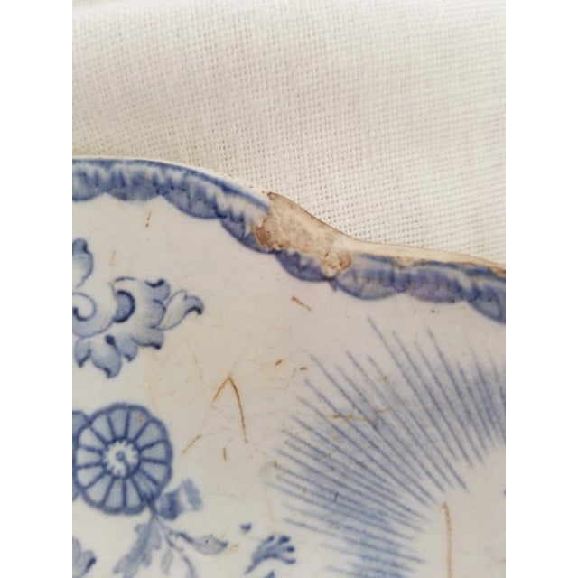 Mid 19th Century Blue and White Transferware Platter For Sale - Image 10 of 12