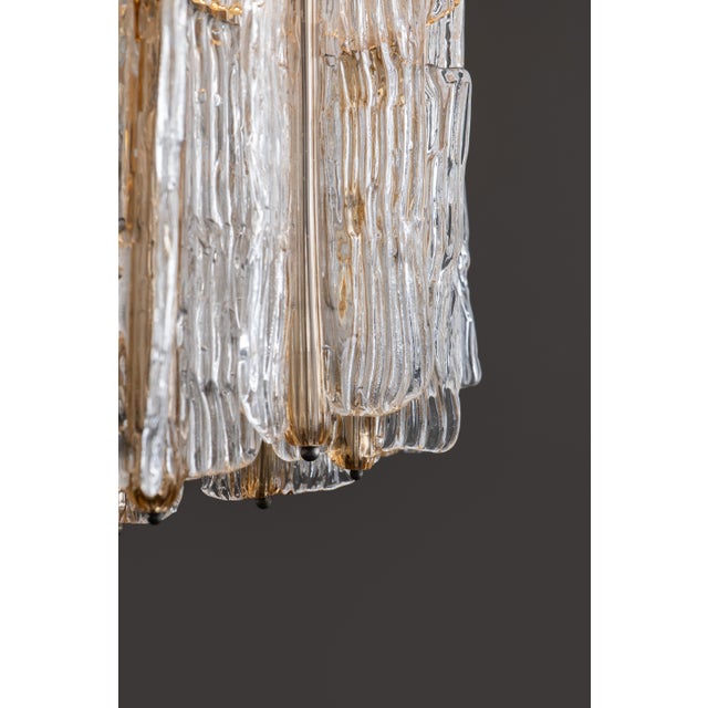 Murano Glass Elica Chandelier by Toni Zuccheri for Venini, 1960s For Sale - Image 7 of 11