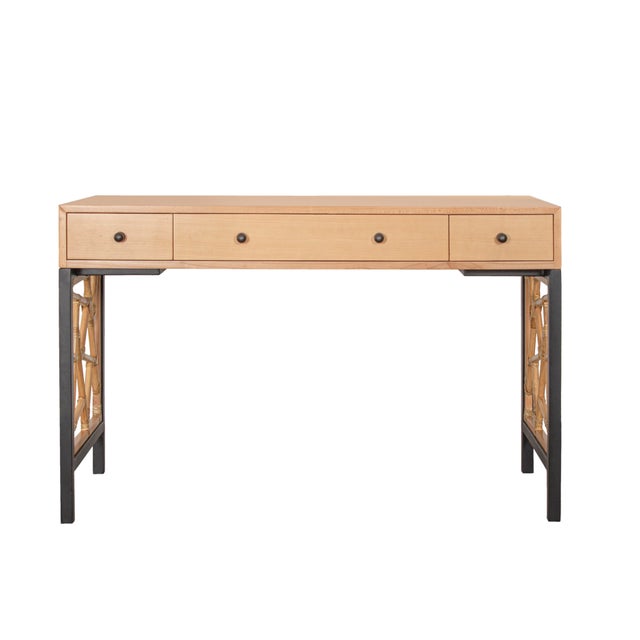 Not Yet Made - Made To Order Tiffany Writing Desk - Natural For Sale - Image 5 of 9