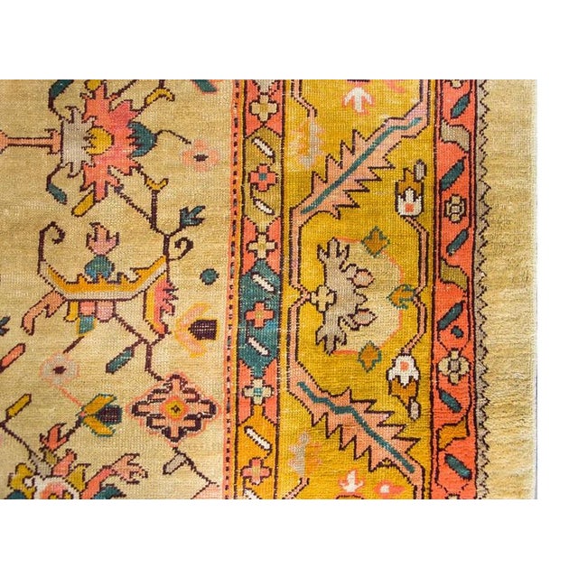 Early 20th Century Turkish Oushak Rug For Sale - Image 4 of 16
