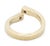 Late 20th Century Modernist Diamond and 14k Yellow Gold Open Ring For Sale - Image 5 of 6
