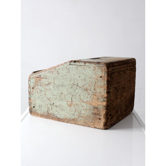 Vintage Bell System Wood Tool Box For Sale - Image 11 of 17