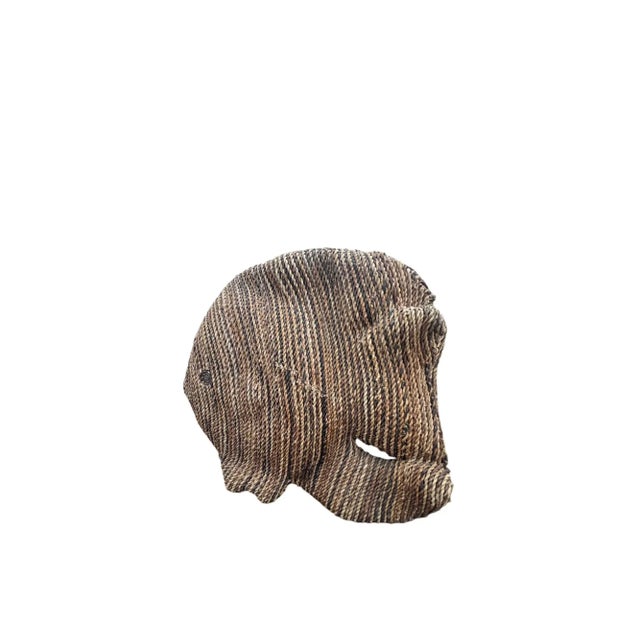 Brown Vintage Jute Rope Large Table Fish Sculpture For Sale - Image 8 of 8