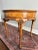 Baker Furniture Company Vintage Baker Furniture Queen Anne Burl Walnut Round Accent Table | Georgian Style Carved Shell Side Table With Drawer For Sale - Image 4 of 12