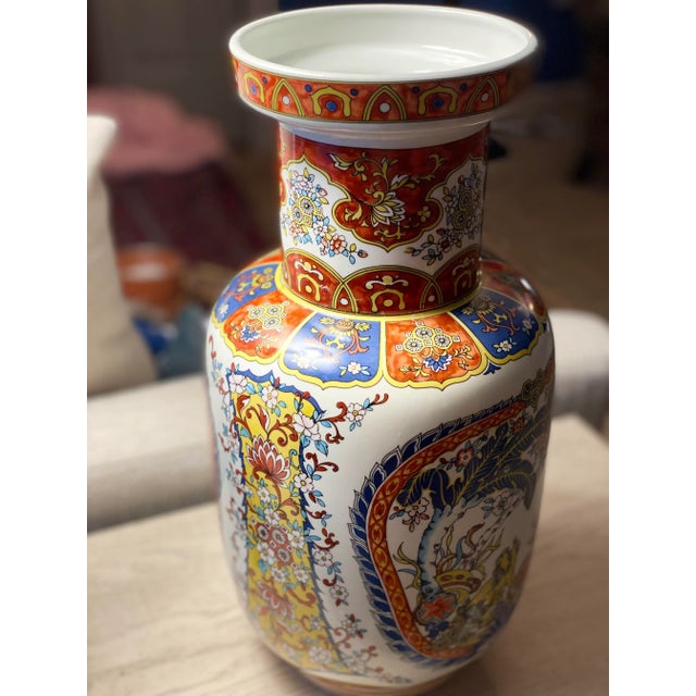 Chinoiserie Vintage Early 20th Century Ardalt Italian Chinoiserie Vintage Decorative Vase For Sale - Image 3 of 9