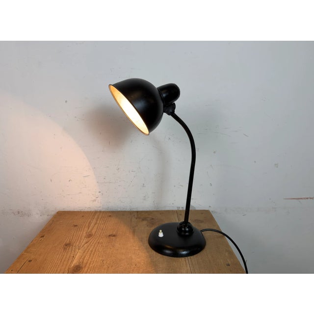 Vintage Black Table Lamp by Christian Dell for Kaiser Idell, 1930s For Sale - Image 18 of 18