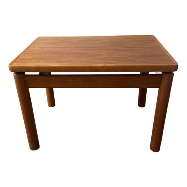 1980s Trioh Møbelfabrik Solid Teak Side Table For Sale