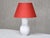 This rare table lamp was designed by Anna-Lisa Thomson and produced by Upsala-Ekeby in Sweden in the 1940s. The gourd-...