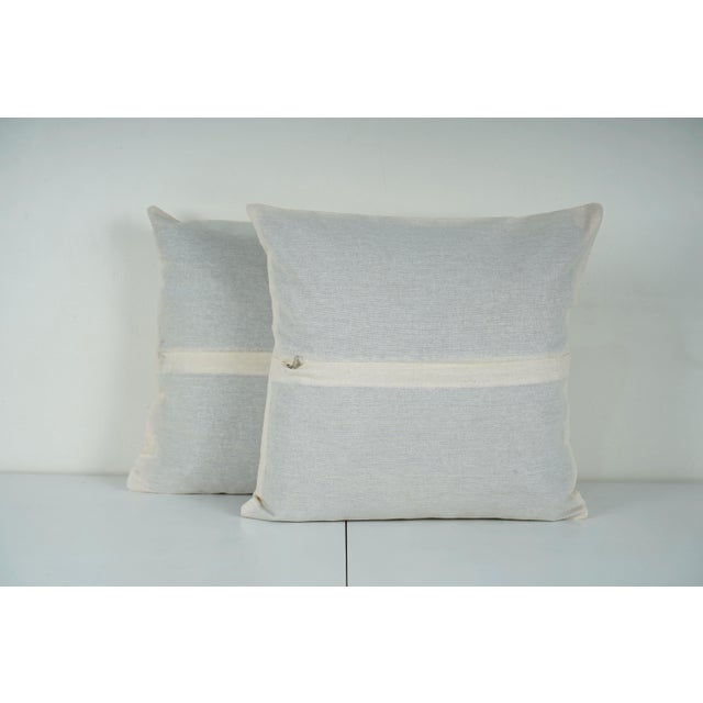 Blue Suzani Deer Pillow Cover - A Pair For Sale In New York - Image 6 of 6