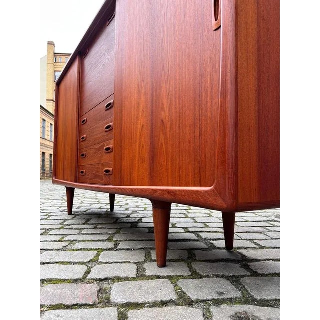 Danish Highboard in Teak by H.P. Hansen For Sale - Image 3 of 11