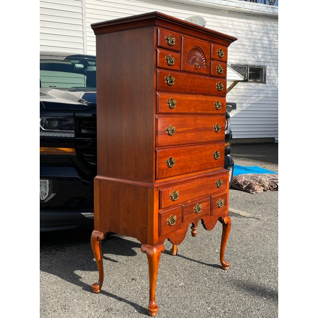 Lexington Cherry Highboy Dresser Chairish
