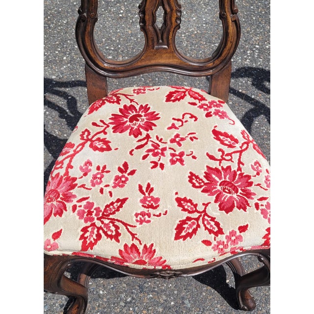 Exquisite Set of 8 Shell Carved 1940s French Dining Chairs For Sale - Image 13 of 17