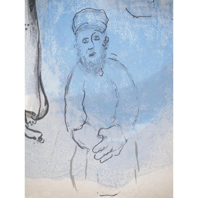 Modern Marc Chagall, The Bible: Esther and Her Cousin, Original Lithograph For Sale - Image 3 of 6