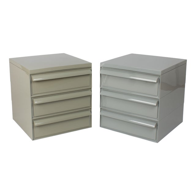Mod 4602 Drawer Units by Simon Fussell for Kartell, Italy, 1970s, Set of 2 For Sale