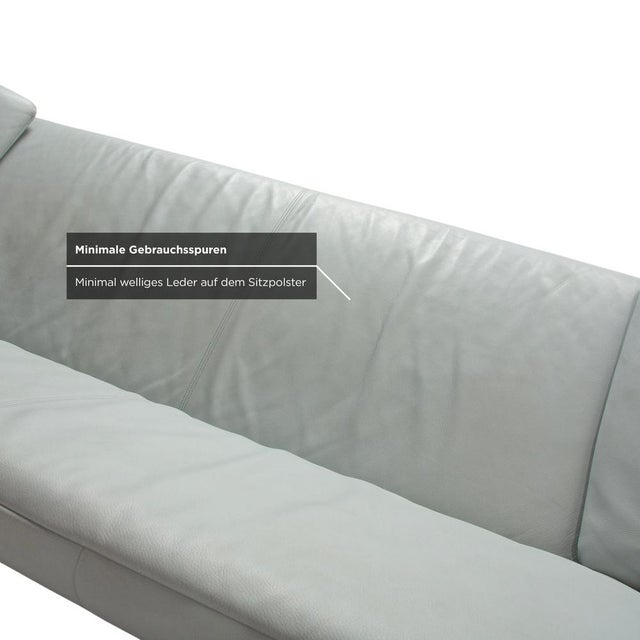 Model 1900 3-Seater Sofa in Leather from Rolf Benz For Sale - Image 6 of 12