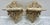 Midcentury 1950s Paris apartment style pair of ornate petite wall scones shelves. Perfect for candles or decorative...