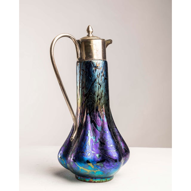 Iridescent Art Glass Jar by Wilhelm Kralik Sohn For Sale - Image 10 of 17