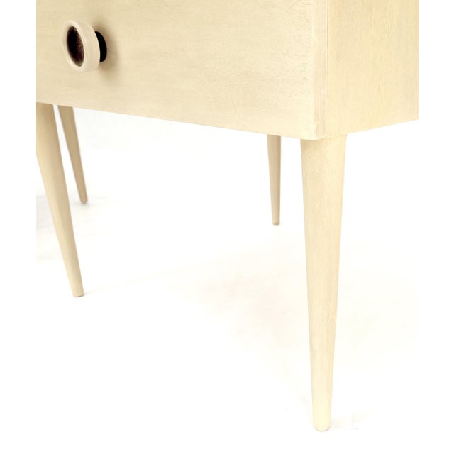 Mid-Century Modern Bleached Walnut Cork Tops Paul Frankl End Side Tables MINT! For Sale - Image 16 of 18