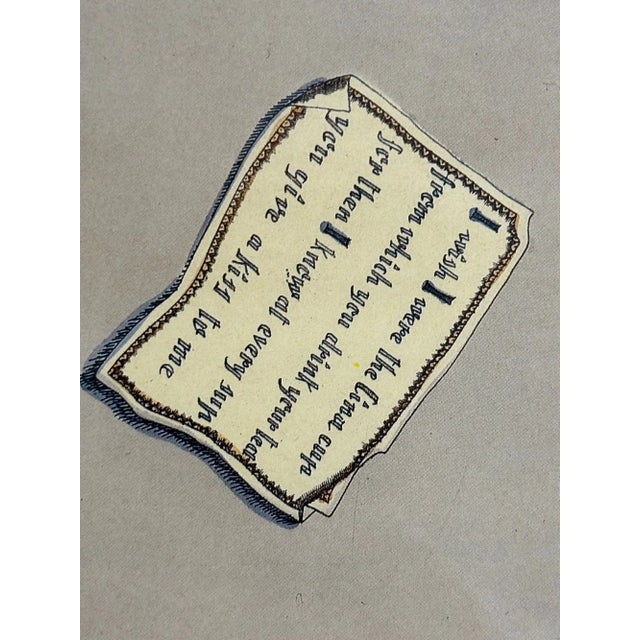 Wood Mid-Century Modern Piero Fornasetti Exhibition Poster, Decorative Art, Framed For Sale - Image 7 of 12