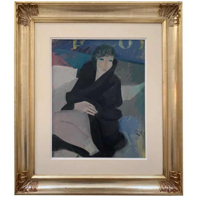 Miriam is a striking example of Paoli's mature figurative style, a subject built from loose, confident color and a face...