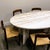 Large Italian Sculptural Stone Oval Arabescato Rosso Marble Dining Table, 1970s For Sale - Image 4 of 16