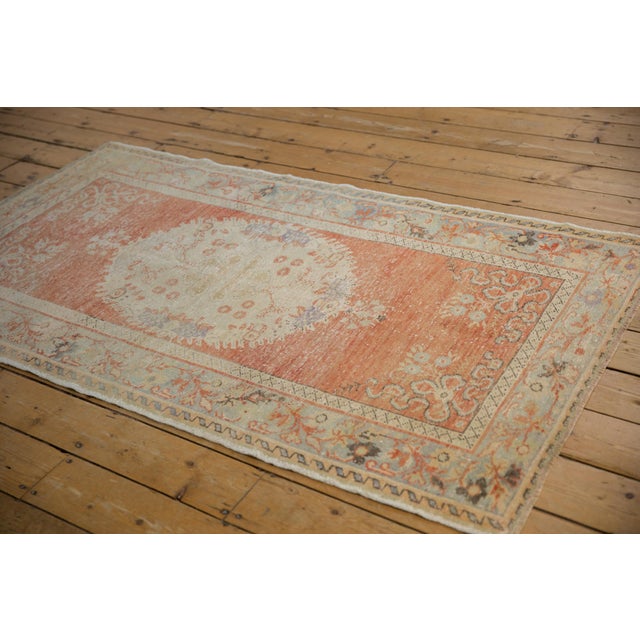 1950s Vintage Distressed Oushak Rug - 3'5" X 6'4" For Sale - Image 5 of 9