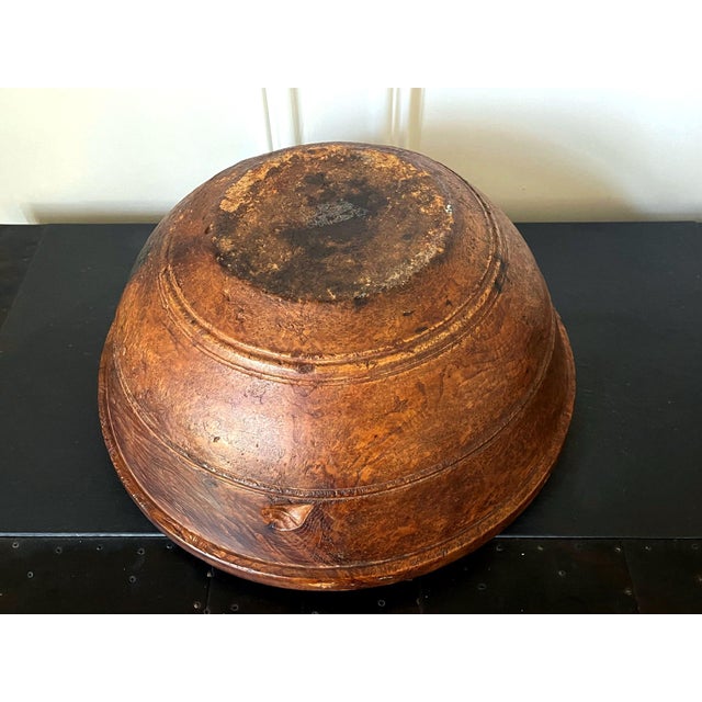 Large Antique American Burl Bowl For Sale In Atlanta - Image 6 of 17