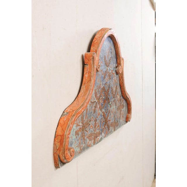 19th Century Spanish FloralPainted Wall Pediment Chairish