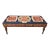 Blue Rug Upholstered Ottoman Bench For Sale