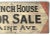Cabin Circa 1940s Ranch House for Sale Wood Sign For Sale - Image 3 of 4