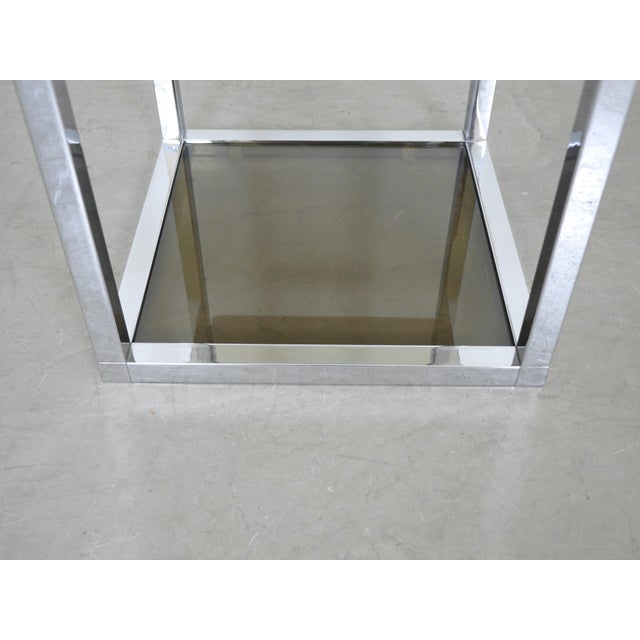 Chrome and Glass Freestanding Shelf in the style of Milo Baughman, Germany, 1970s For Sale - Image 15 of 18