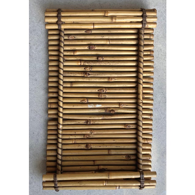 Mid 20th-Century Bamboo Curved Scrolled Arm Plant Stand / Riser For Sale - Image 12 of 18