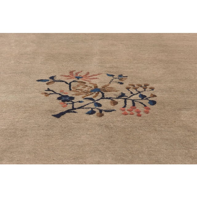 Early 20th Century Early 20th Century Chinoiserie Chic Antique Chinese Peking Rug 09'00 X 11'04. For Sale - Image 5 of 9