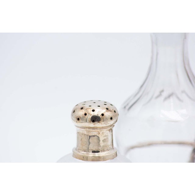 Cut-Out Silver Cruet with Set, Set of 6 For Sale - Image 6 of 8