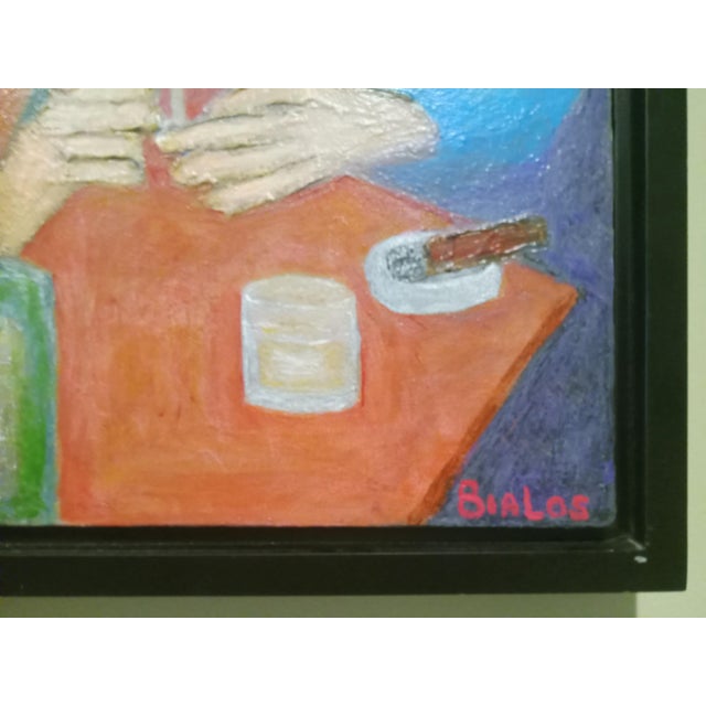 Abstract Original Artwork "Card Game" For Sale - Image 3 of 6