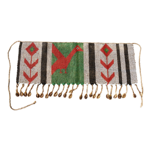 Vintage Ceremonial Skirt Kirdi Beaded Cache Sex Pikuran Cameroon 18"
