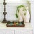1930s Hand Painted Mexican Folk Art Tray With Polychrome Flowers and Bird For Sale - Image 9 of 16