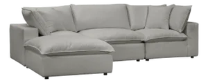 Cali Slate Performance Fabric Modular 4 Piece Sectional