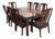 Early Century Bernhardt Dining Table With 8 Chairs, Two Extension and Table Cover For Sale
