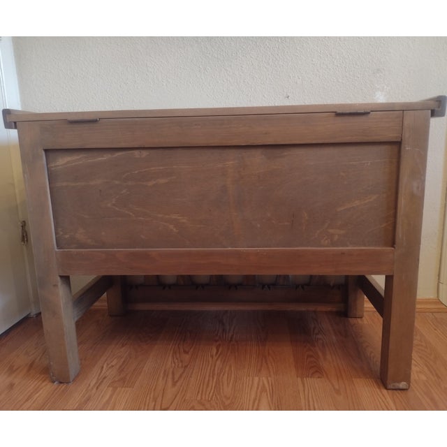 Ernest Thompson Santa Fe - Southwestern Carved Wood Storage Chest / Blanket Chest For Sale - Image 11 of 17