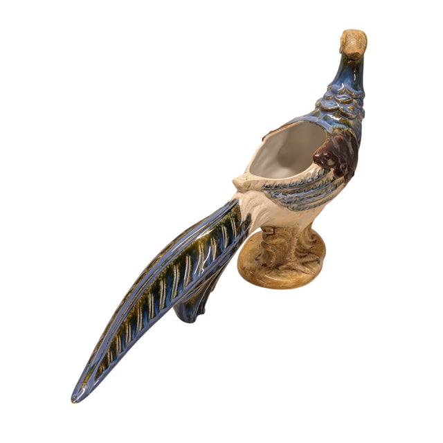 Vintage Ceramic Pheasant Planter For Sale In Los Angeles - Image 6 of 8
