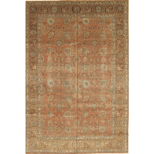 1940s Pasargad DC Fine Persian Tabriz Hand-Knotted Rug - 10' X 15'1" For Sale