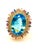 Early 21st Century Bochic "Orient" Vintage Multi Sapphire, Topaz & Diamond Ring Set 18K Gold & Silver For Sale - Image 5 of 18