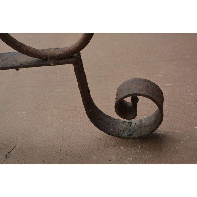 Vintage Cast Iron / Metal Primitive Rustic 3 Tier Graduated Drying / Quilt Rack Stand For Sale - Image 16 of 18