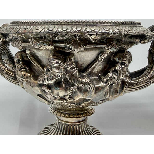 Pair 19th Century Grand Tour Neo Classical Silver Plated Warwick & Albani Urns For Sale - Image 14 of 18
