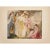 Rare stunning vintage First Edition Avant-Garde offset lithograph of painting "The Princess of Cleves" (1941) by French...