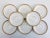 Mid 20th Century Vintage Porcelain French Limoges Gilt Saucers - Set of 8 For Sale - Image 5 of 5