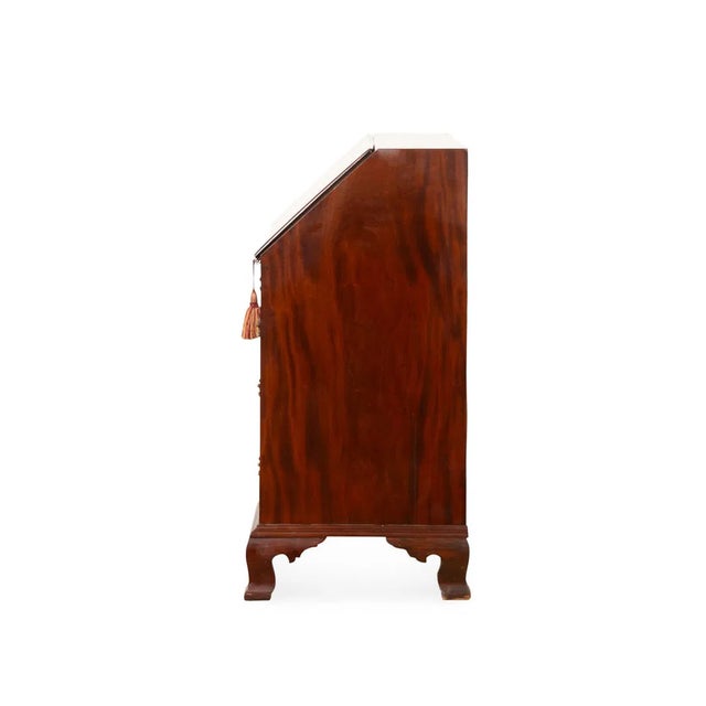 Early 20th Century Chippendale Style Mahogany Slant Front Secretary Desk For Sale In Nashville - Image 6 of 7