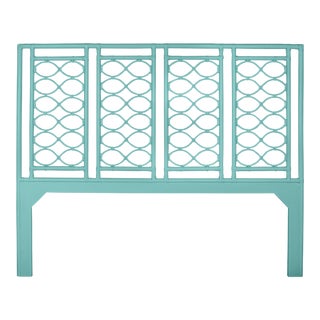 Infinity Headboard King - Turquoise For Sale