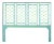 Infinity Headboard King - Turquoise For Sale